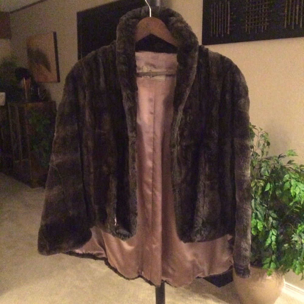 Simpson’s Natural Fur Shawl Capelet Stole Vintage